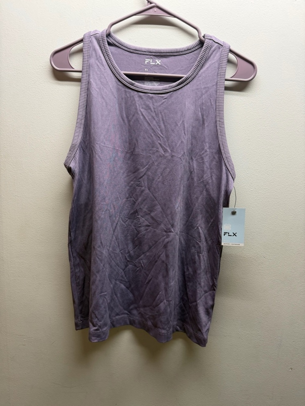FLX Women's Lavender Ribbed Tank